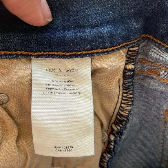 Rag and Bone Skinny Jeans Size 24 - Picture 8 of 9